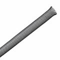 HellermannTyton 170-03123 Braided Sleeving, Expandable, Fray Resistant, .125" Dia, PET, Black, 100 ft/reel