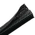 HellermannTyton 170-03140 Braided Sleeving, Split Wrap, Flame Retardant, .125" Dia, PET, Black, 400 ft/bulk reel