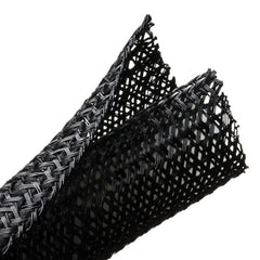 HellermannTyton 170-03145 Braided Sleeving, Split Wrap, Flame Retardant, 1.25