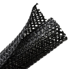 HellermannTyton 170-03146 Braided Sleeving, Split Wrap, Flame Retardant, 1.5