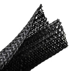 HellermannTyton 170-03150 Braided Sleeving, Hook & Loop, 1.25
