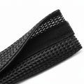 HellermannTyton 170-03152 Braided Sleeving, Hook & Loop, 2.5" Dia, PET, Black, 100 ft/bulk reel