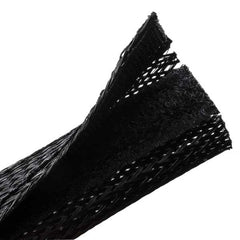 HellermannTyton 170-03155 Braided Sleeving, Hook & Loop, Flame Retardant, 1.25