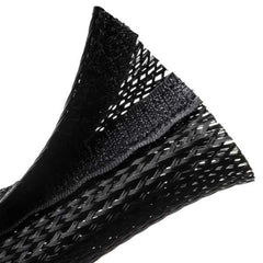 HellermannTyton 170-03157 Braided Sleeving, Hook & Loop, Flame Retardant, 2.5