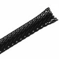 HellermannTyton 170-03177 Braided Sleeving, Expandable, .125" Dia, PET, Black, 225 ft/reel