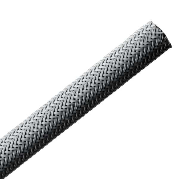 HellermannTyton 170-22000 Helagaine Braided Sleeving, 20 mm Dia, PA66, GY, 164ft/Reel