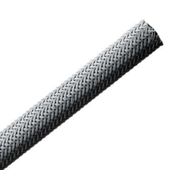 HellermannTyton 170-22000 Helagaine Braided Sleeving, 20 mm Dia, PA66, GY, 164ft/Reel
