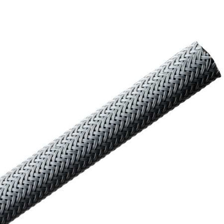 HellermannTyton 170-22500 Helagaine Braided Sleeving, 25 mm Dia, PA66, GY, 164ft/Reel