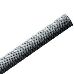 HellermannTyton 170-22500 Helagaine Braided Sleeving, 25 mm Dia, PA66, GY, 164ft/Reel