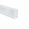 HellermannTyton 181-00156 Slotted Wall Wiring Duct, 3" X 5", Adhesive, PVC, Gray, 120ft/Carton