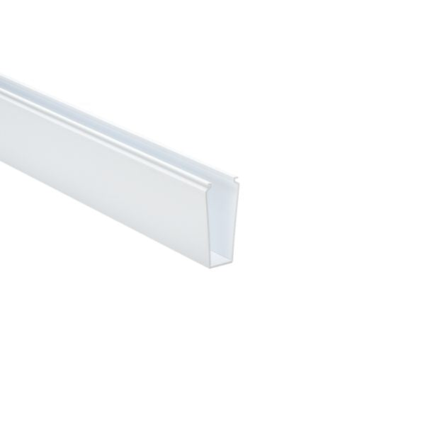 HellermannTyton 181-00189 Solid Wall Wiring Duct, 1" X 3", Non-Adhesive, PVC, White, 30ft/Box