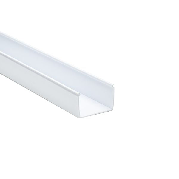 HellermannTyton 181-00200 Solid Wall Wiring Duct, 3" X 2", Non-Adhesive, PVC, White, 30ft/Box