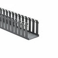 HellermannTyton 181-00212 Slotted Wall Wiring Duct, 2.5" X 3", Non-Adhesive, PVC, Gray, 120ft/Carton