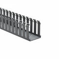 HellermannTyton 181-00213 Slotted Wall Wiring Duct, 2.5" X 3", Non-Adhesive, PVC, Gray, 30ft/Box