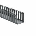 HellermannTyton 181-00215 Slotted Wall Wiring Duct, 2.5" X 3", Adhesive, PVC, Gray, 30ft/Box