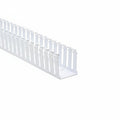 HellermannTyton 181-00217 Slotted Wall Wiring Duct, 2.5" X 3", Non-Adhesive, PVC, White, 30ft/Box