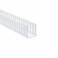 HellermannTyton 181-00219 Slotted Wall Wiring Duct, 2.5" X 3", Adhesive, PVC, White, 30ft/Box