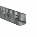 HellermannTyton 181-00231 High Density Slotted Wall Wiring Duct, 2.5" X 3", Adhesive, PVC, Gray, 30ft/Carton
