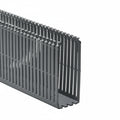 HellermannTyton 181-00253 High Density Slotted Wall Wiring Duct, 2" X 5", Non-Adhesive, PVC, Gray, 30ft/Box