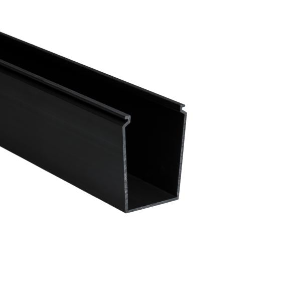 HellermannTyton 181-00468 Solid Wall Wiring Duct, 2" X 3", Non-Adhesive, PVC, Black, 120ft/Carton