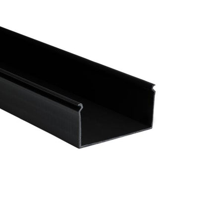 HellermannTyton 181-00476 Solid Wall Wiring Duct, 4" X 2", Non-Adhesive, PVC, Black, 120ft/Carton