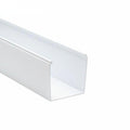 HellermannTyton 181-00521 Solid Wall Wiring Duct, 4" X 4", Adhesive, PVC, White, 120ft/Carton