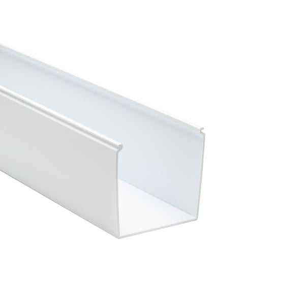 HellermannTyton 181-00521 Solid Wall Wiring Duct, 4" X 4", Adhesive, PVC, White, 120ft/Carton