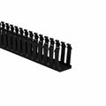 HellermannTyton 181-00581 Slotted Wall Wiring Duct, 2" X 3", Adhesive, PVC, Black, 120ft/Carton