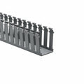 HellermannTyton 181-00582 Slotted Wall Wiring Duct, 2" X 3", Adhesive, PVC, Gray, 120ft/Carton