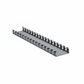 HellermannTyton 181-00585 Slotted Wall Wiring Duct, 3" X 1", Adhesive, PVC, Gray, 120ft/Carton