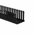 HellermannTyton 181-00595 Slotted Wall Wiring Duct, 4" X 4", Adhesive, PVC, Black, 120ft /Carton