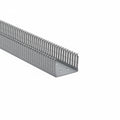 HellermannTyton 181-00654 High Density Slotted Wall Wiring Duct, 3" X 2" Adhesive, PVC, Gray, 120ft/Carton
