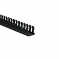 HellermannTyton 181-00681 Slotted Wall Wiring Duct, 2" X 2", Adhesive, PVC, Black, 30ft/Box