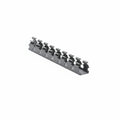 HellermannTyton 181-11011 Slotted Wall Wiring Duct, 1" X 1", Non-Adhesive, PVC, Gray, 30ft/Carton
