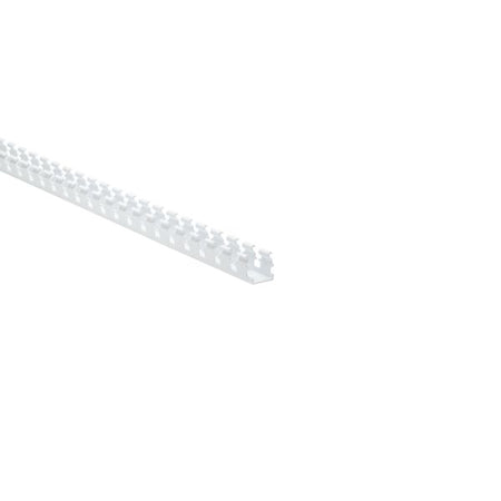 HellermannTyton 181-11014 Slotted Wall Wiring Duct, 1" X 1", Non-Adhesive, PVC, White, 30ft/Carton