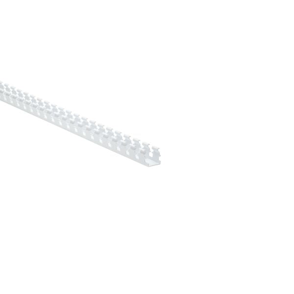 HellermannTyton 181-11014 Slotted Wall Wiring Duct, 1" X 1", Non-Adhesive, PVC, White, 30ft/Carton