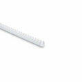 HellermannTyton 181-11015 Slotted Wall Wiring Duct, 1" X 1", Non-Adhesive, PVC, White, 120ft/Carton