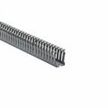 HellermannTyton 181-11503 Slotted Wall Wiring Duct, 1" X 1.5", Non-Adhesive, PVC, Gray, 30ft/Box