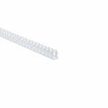 HellermannTyton 181-11507 Slotted Wall Wiring Duct, 1" X 1.5", Non-Adhesive, PVC, White, 120ft/Carton