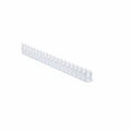 HellermannTyton 181-11510 Slotted Wall Wiring Duct, 1" X 1.5", Adhesive, PVC, White, 30ft/Box