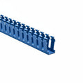 HellermannTyton 181-12003 Slotted-Wall Wiring Duct, 1" x 2", Non-Adhesive, PVC, Intrinsic Blue, 120ft/carton