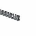 HellermannTyton 181-12004 Slotted-Wall Wiring Duct, 1" x 2", Non-Adhesive, PVC, Gray, 30 ft/carton