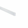 HellermannTyton 181-12007 Slotted-Wall Wiring Duct, 1" x 2", Non-Adhesive, PVC, White, 30 ft/carton