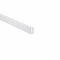 HellermannTyton 181-12013 Slotted-Wall Wiring Duct, 1" x 2", Adhesive, PVC, White, 120 ft/carton
