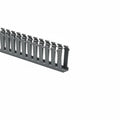 HellermannTyton 181-13005 Slotted Wall Wiring Duct, 1" X 3", Non-Adhesive, PVC, Gray, 30ft/Box