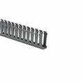 HellermannTyton 181-13006 Slotted Wall Wiring Duct, 1" X 3", Non-Adhesive, PVC, Gray, 120ft/Carton