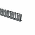 HellermannTyton 181-13009 Slotted Wall Wiring Duct, 1" X 3", Adhesive, PVC, Gray, 30ft/Box
