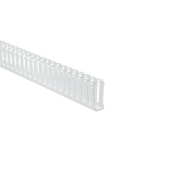 HellermannTyton 181-13011 Slotted Wall Wiring Duct, 1" X 3", Adhesive, PVC, White, 30ft/Box