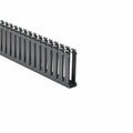 HellermannTyton 181-14002 Slotted Wall Wiring Duct, 1" X 4", Non-Adhesive, PVC, Gray, 30ft/Box