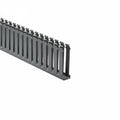 HellermannTyton 181-14003 Slotted Wall Wiring Duct, 1" X 4", Non-Adhesive, PVC, Gray, 120ft/Carton